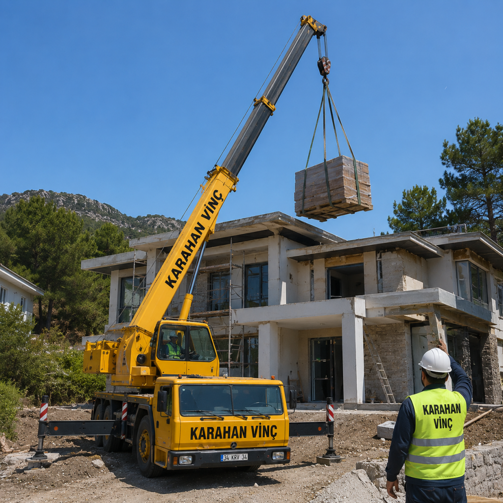 Villa ve Konut Projeleri Vinç Hizmetleri